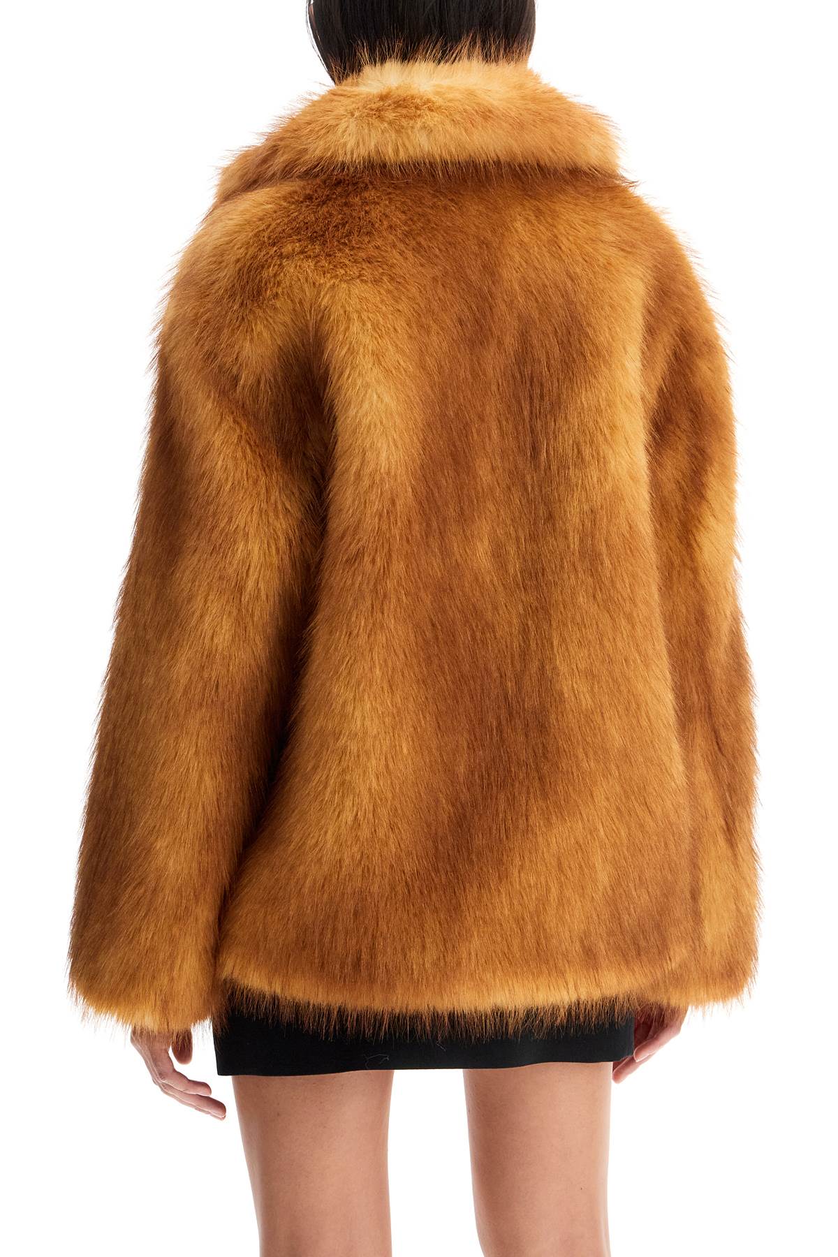 Short Janice Coat In Faux Fur  - Beige