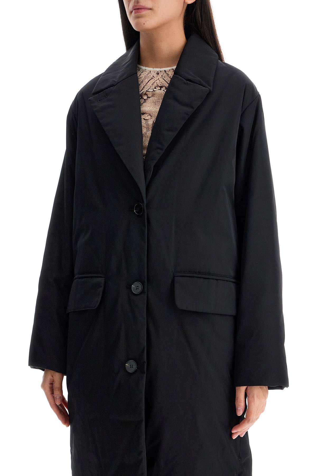 Melita Poly-twill Coat  - Black