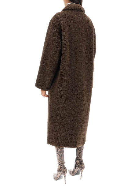 'kenca' Reversible Eco-shearling Coat  - Marrone