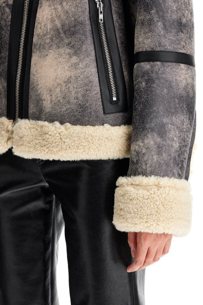 Lessie Faux Shearling Jacket  - Grey