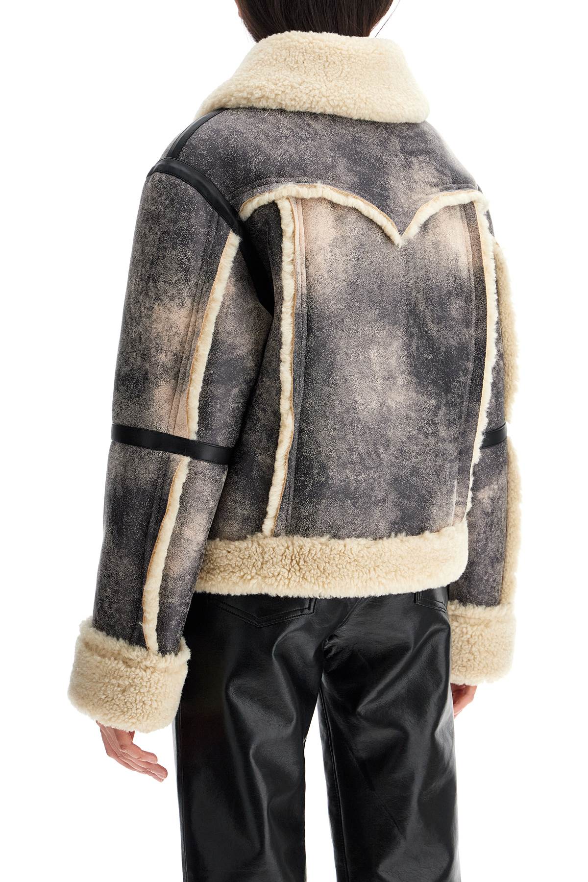 Lessie Faux Shearling Jacket  - Grey