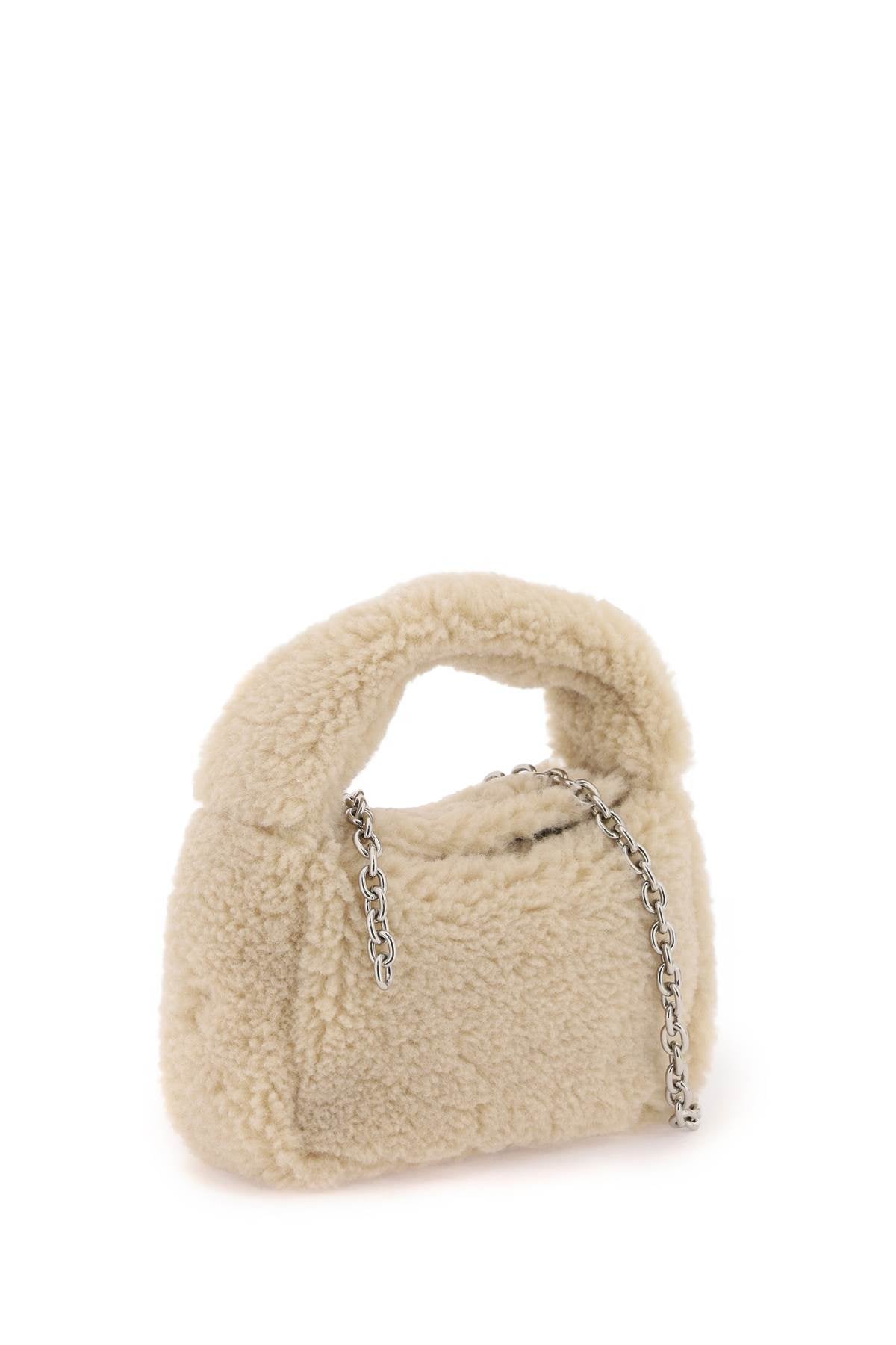 Faux Fur Minnie Bag  - Beige