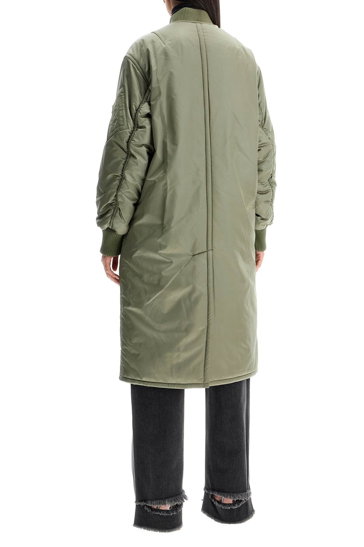 Long Abbie Bomber  - Green