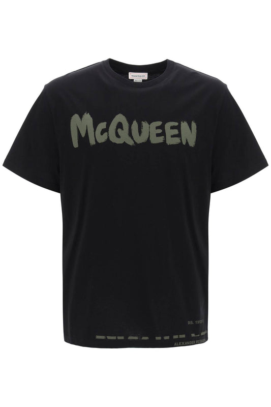 Mcqueen Graffiti T-shirt  - Black