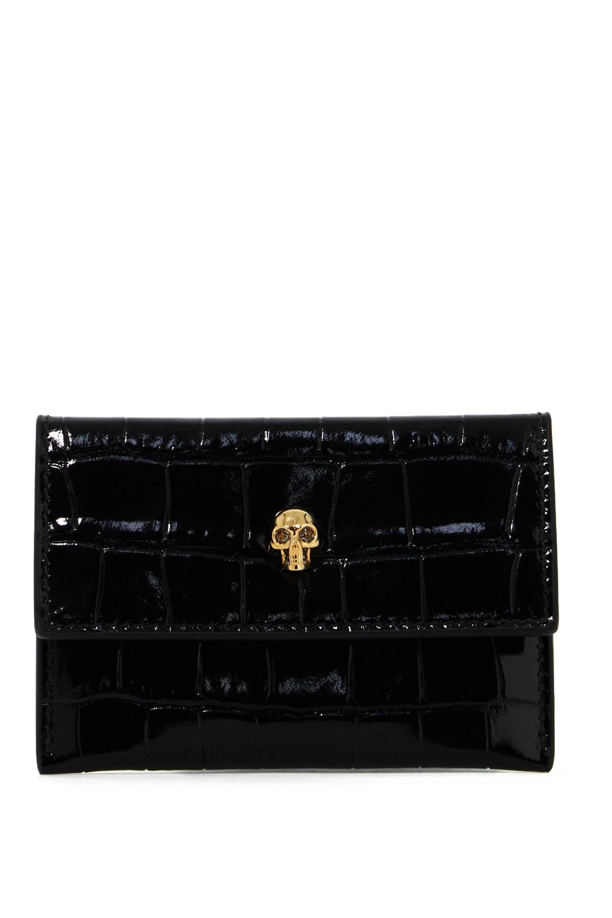 Envelope Skull Cardholder  - Black