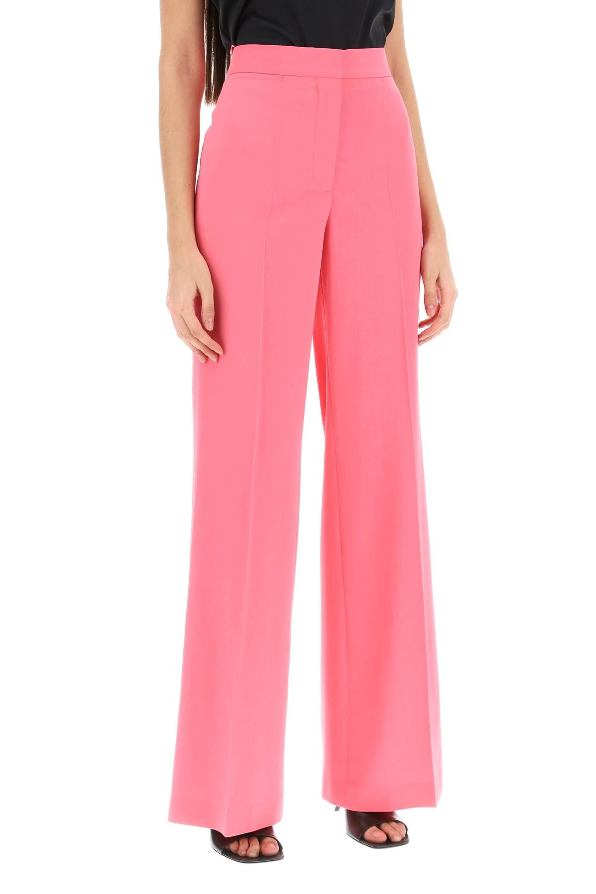 Flared Tailoring Pants  - Fuchsia