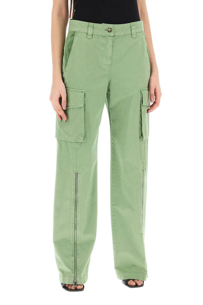 Organic Cotton Cargo Pants For Men  - Green