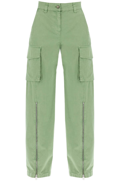 Organic Cotton Cargo Pants For Men  - Green