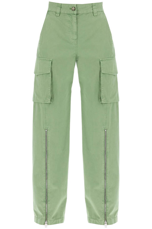 Organic Cotton Cargo Pants For Men  - Green