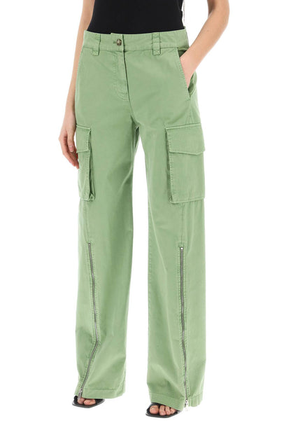 Organic Cotton Cargo Pants For Men  - Green