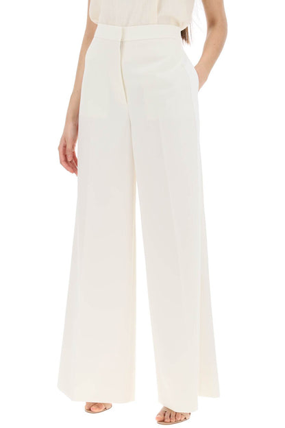 Tailored Wool Trousers  - White