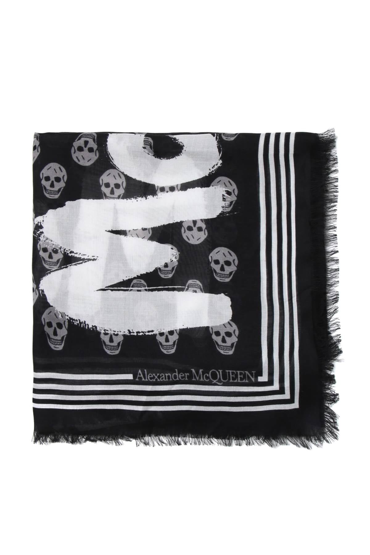 Graffiti Biker Scarf  - Black