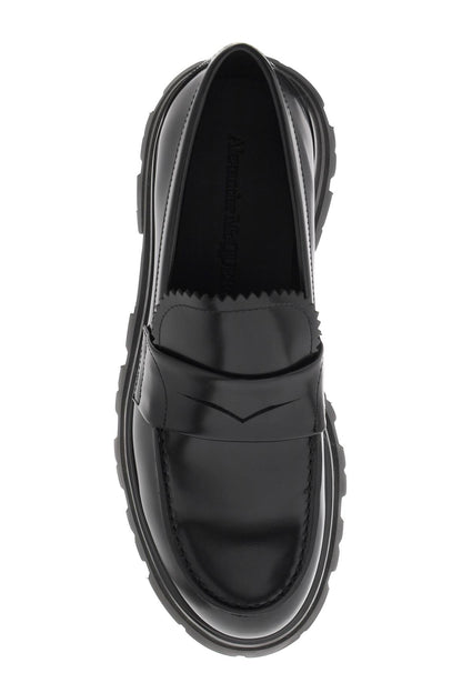 Brushed Leather Wander Loafers  - Nero