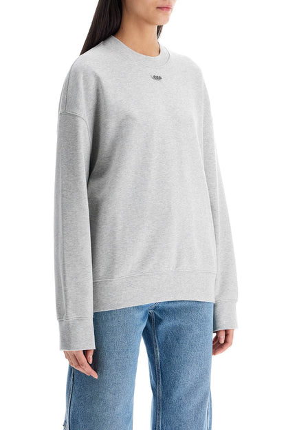 'oversized Sweatshirt With  - Grey