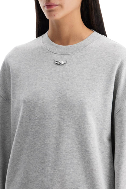 'oversized Sweatshirt With  - Grey