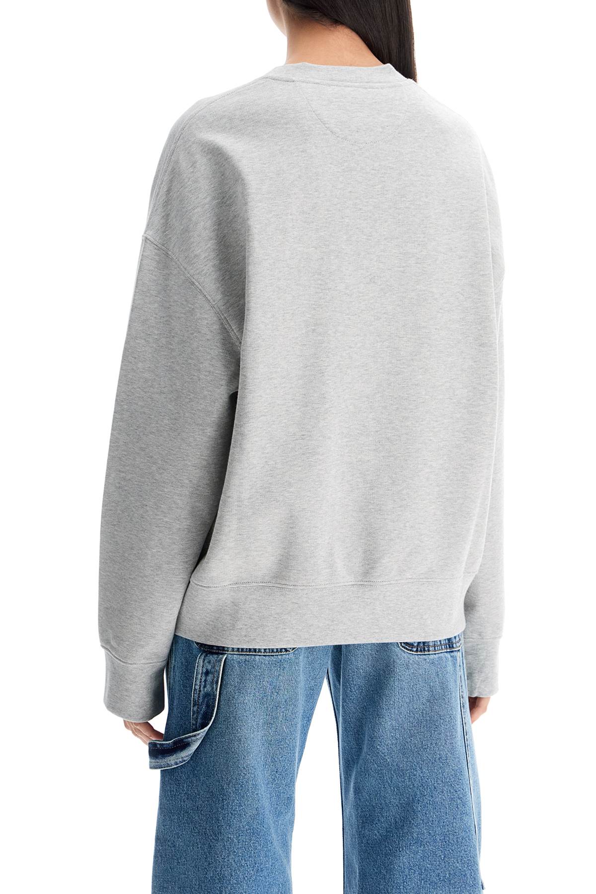 'oversized Sweatshirt With  - Grey