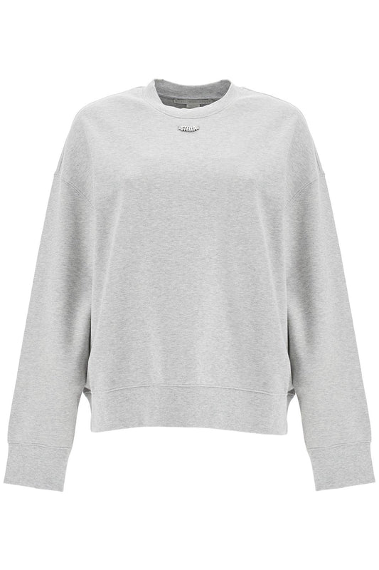 "oversized Sweatshirt With  - Grey