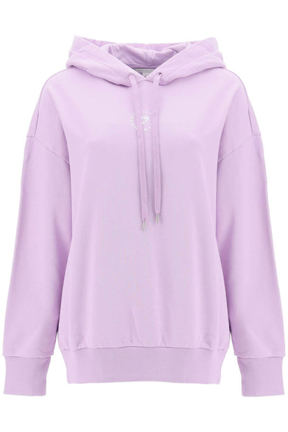 Iconic Mini Heart Hooded Sweatshirt  - Purple