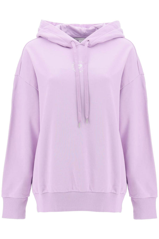 Iconic Mini Heart Hooded Sweatshirt  - Purple