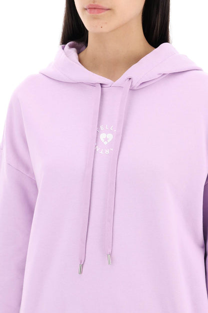 Iconic Mini Heart Hooded Sweatshirt  - Purple