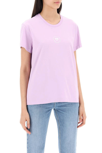 Iconic Mini Heart T-shirt  - Purple