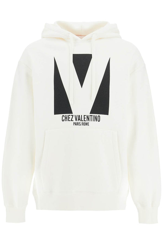 Hooded Sweatshirt From Valent  - White