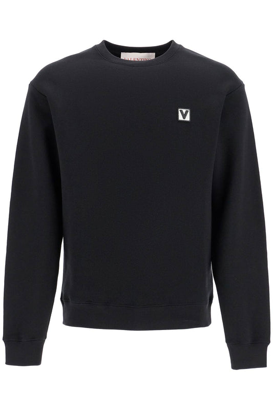 Crewneck Sweatshirt With Logo  - Black