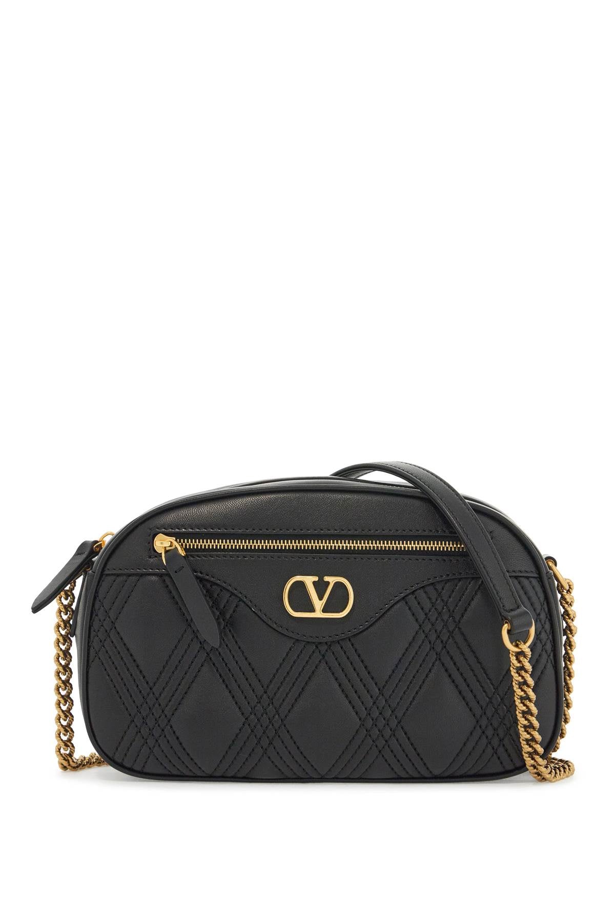 Quilted Shoulder Bag With  - Black