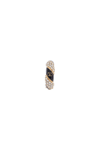 Single Earring, Pas Plus  - Black