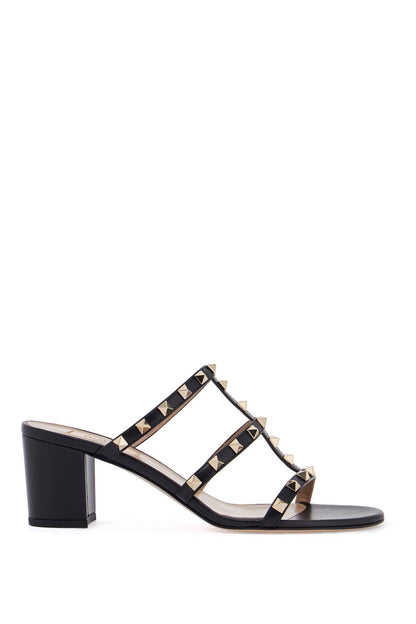 Rockstud Mules  - Black