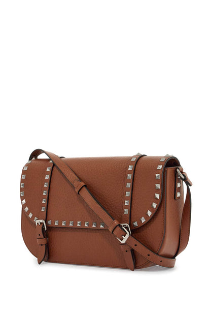 Rockstud Messenger Bag  - Brown