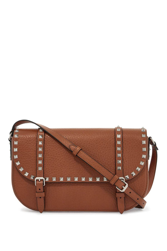 Rockstud Messenger Bag  - Brown