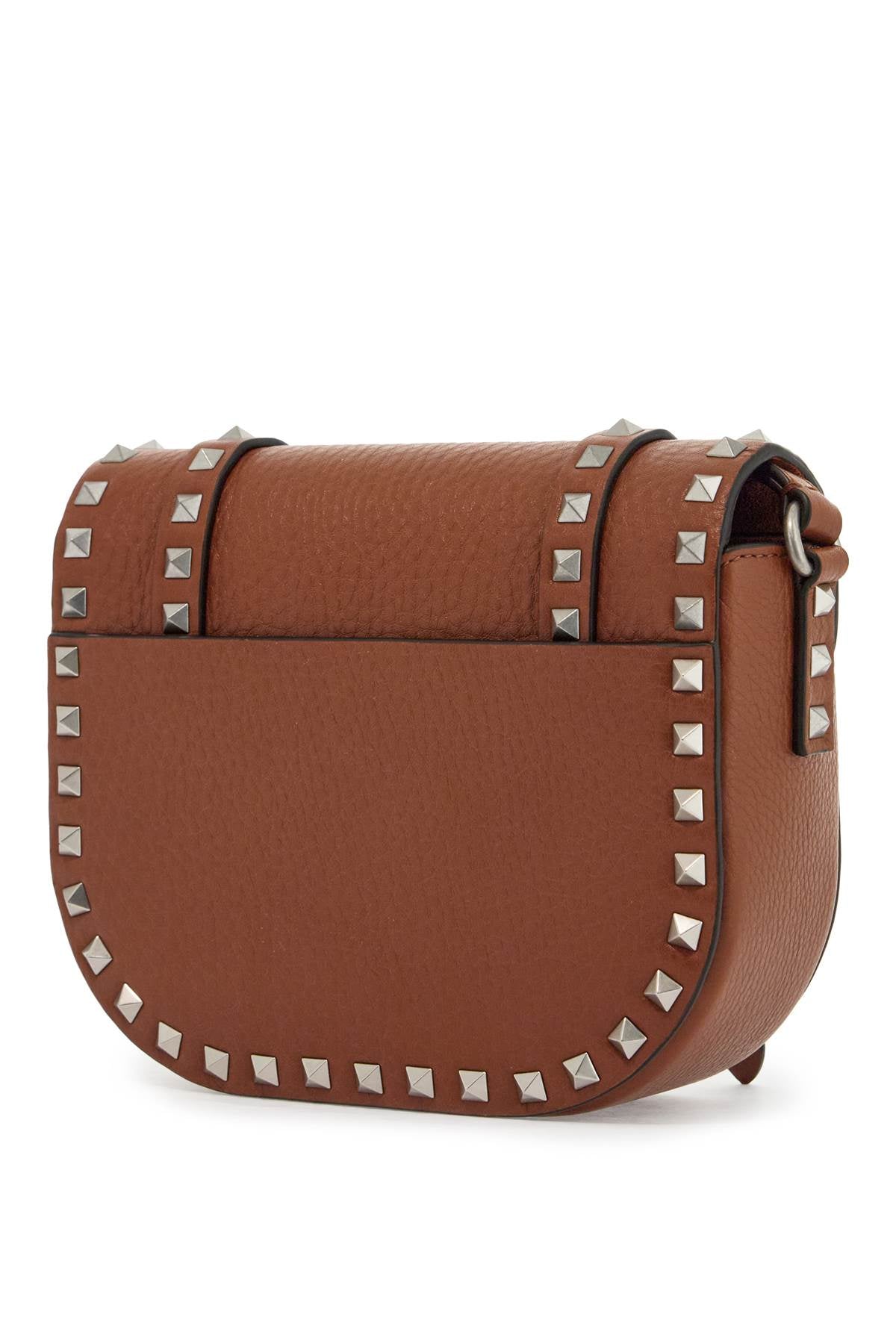 Small Rockstud Messenger Bag  - Brown