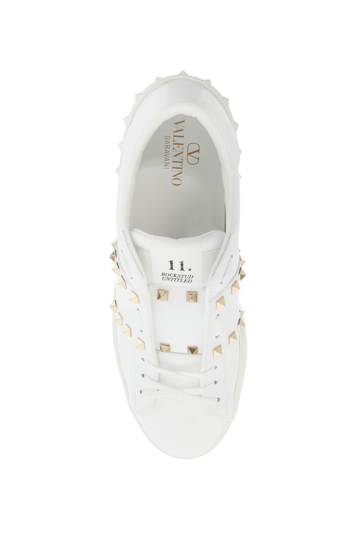 Open Rockstud Untitled Sneakers  - White