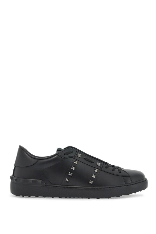 Open Rockstud Untitled Sneakers  - Black