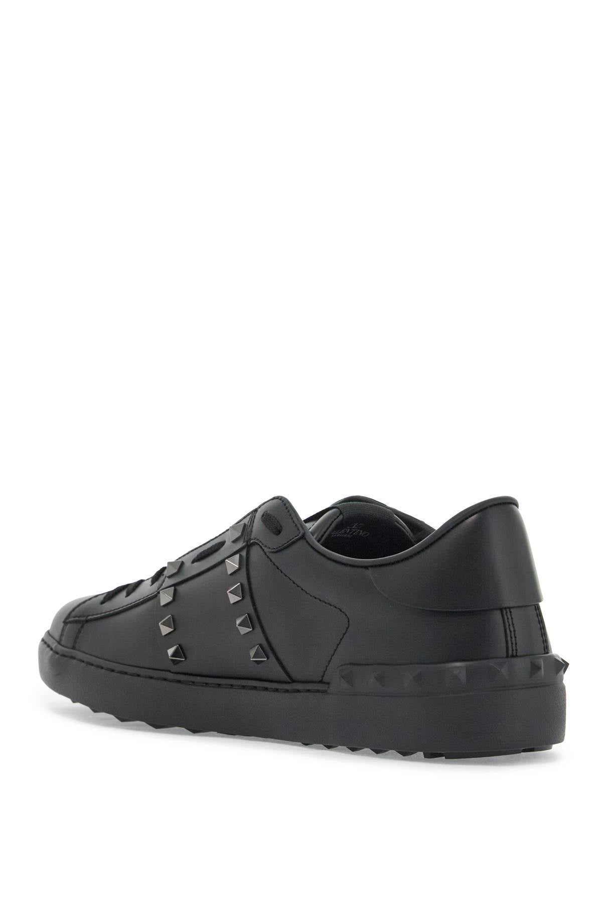 Open Rockstud Untitled Sneakers  - Black