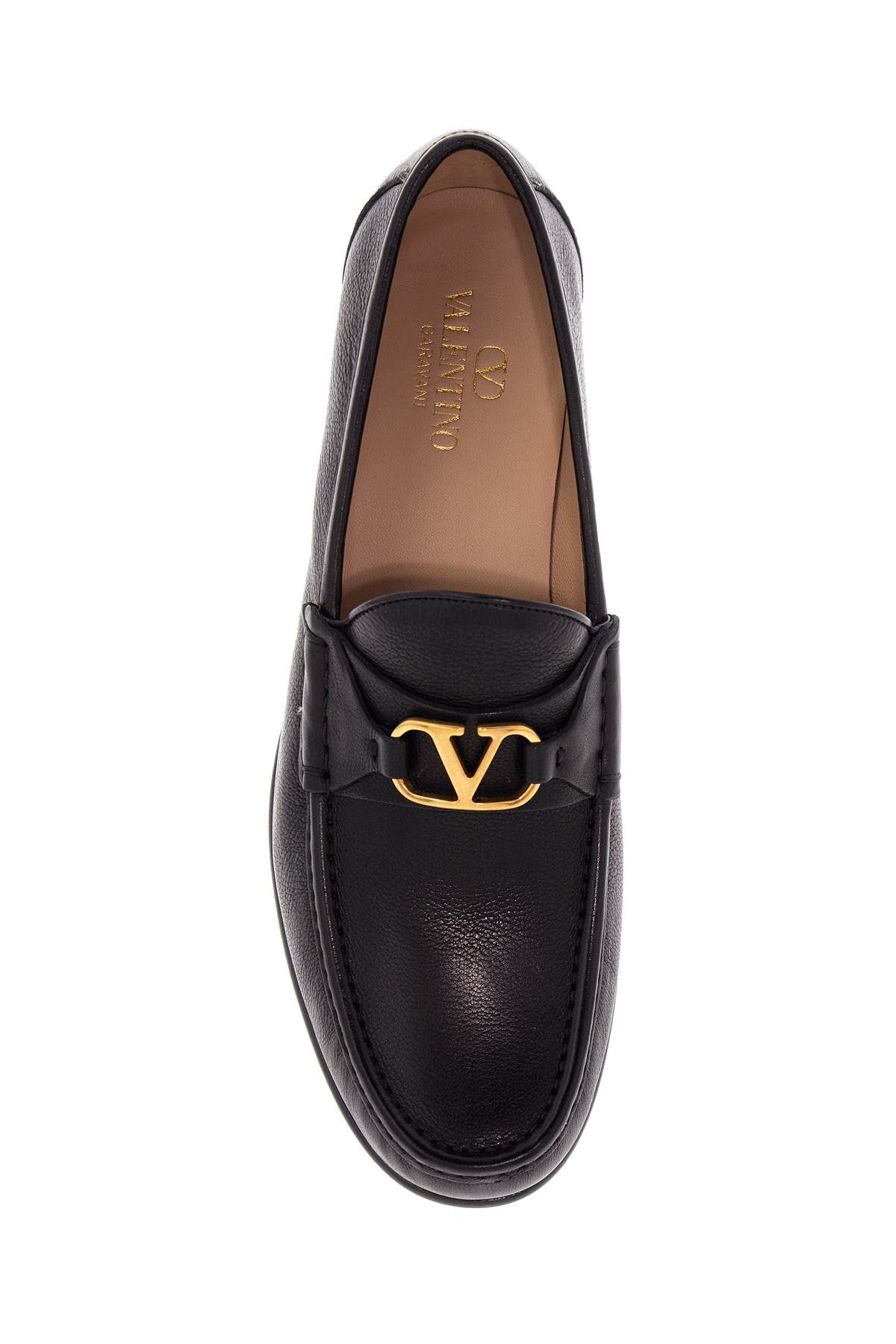 Vlogo Signature Leather Moccas  - Black