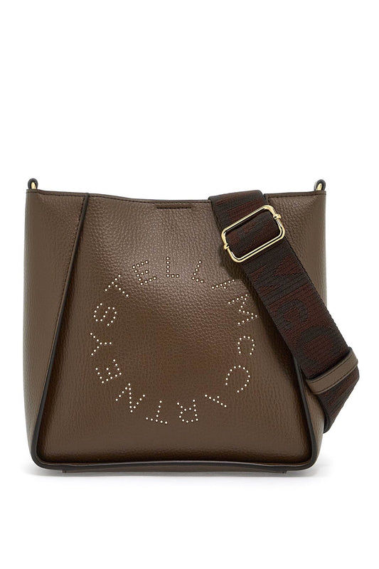 Crossbody Bag With Perforated Stella Logo  - Brown