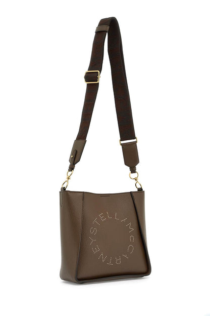 Crossbody Bag With Perforated Stella Logo  - Brown