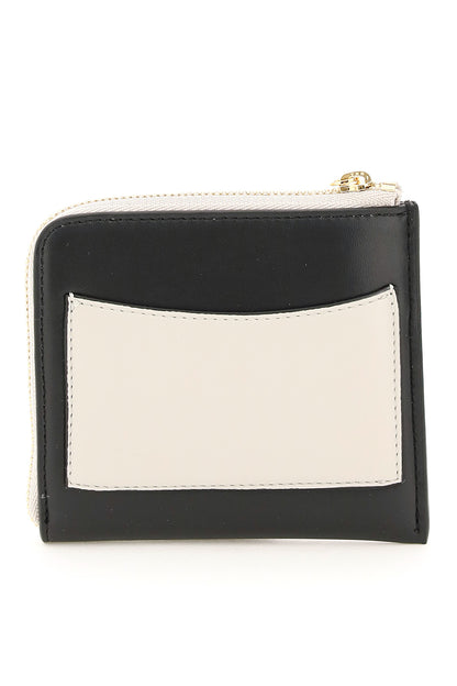 Two-tone Cardholder With Logo  - Beige