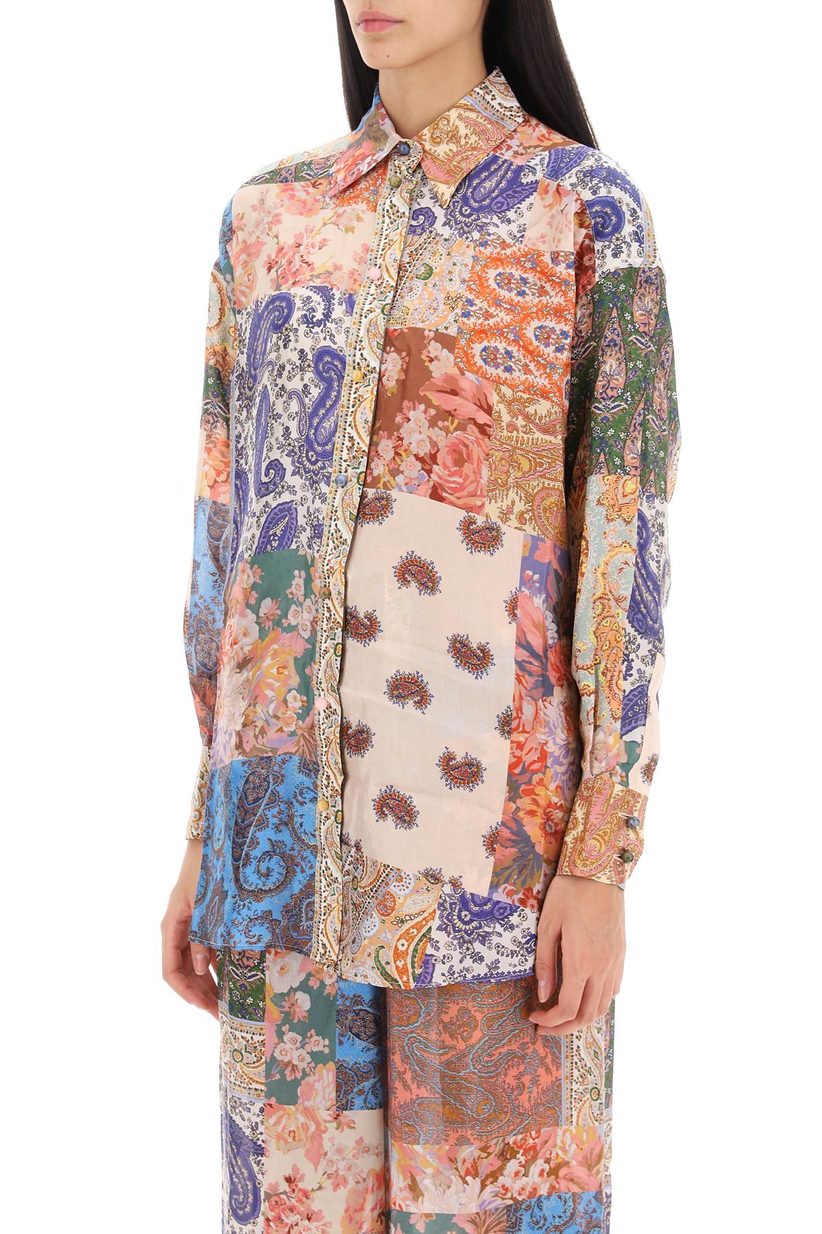 Devi Manstyle Silk Shirt  - Multicolor