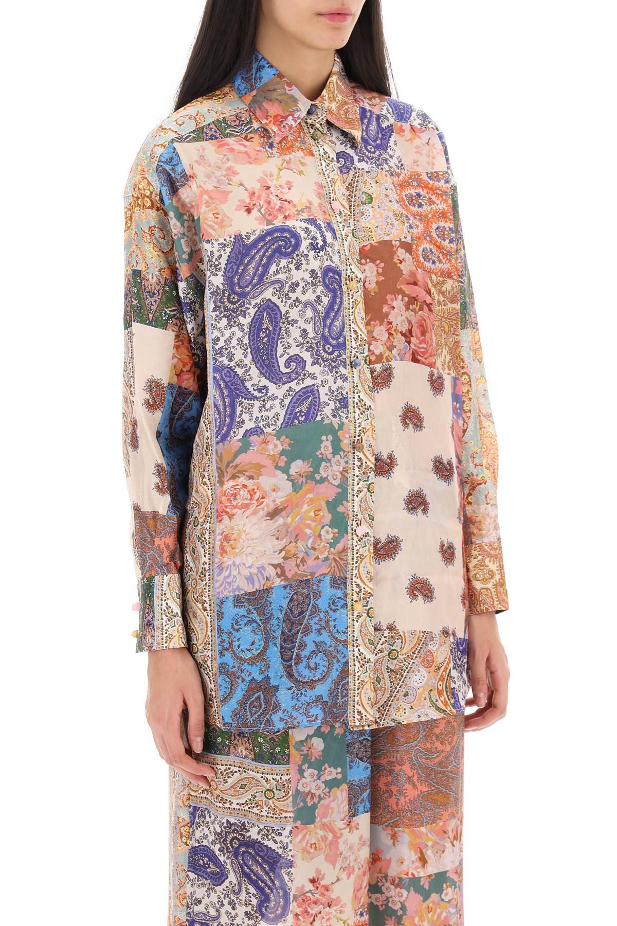 Devi Manstyle Silk Shirt  - Multicolor