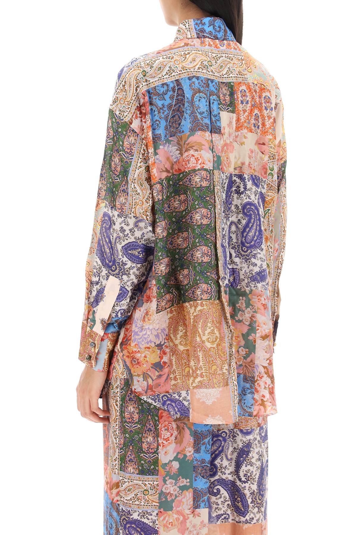 Devi Manstyle Silk Shirt  - Multicolor