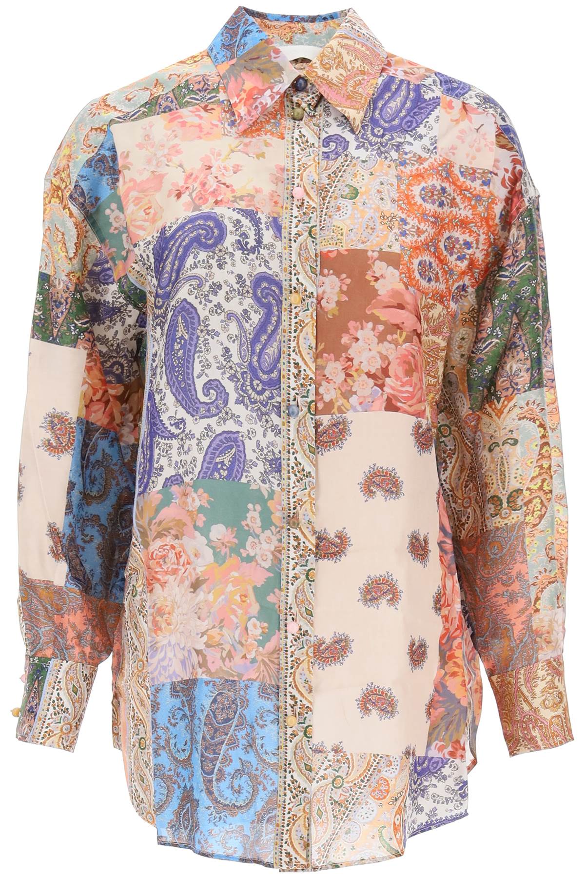 Devi Manstyle Silk Shirt  - Multicolor