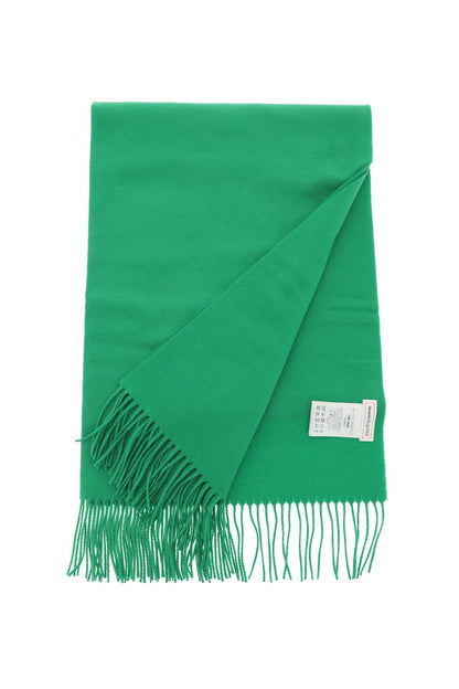 Cashmere Scarf With Embroidery  - Green