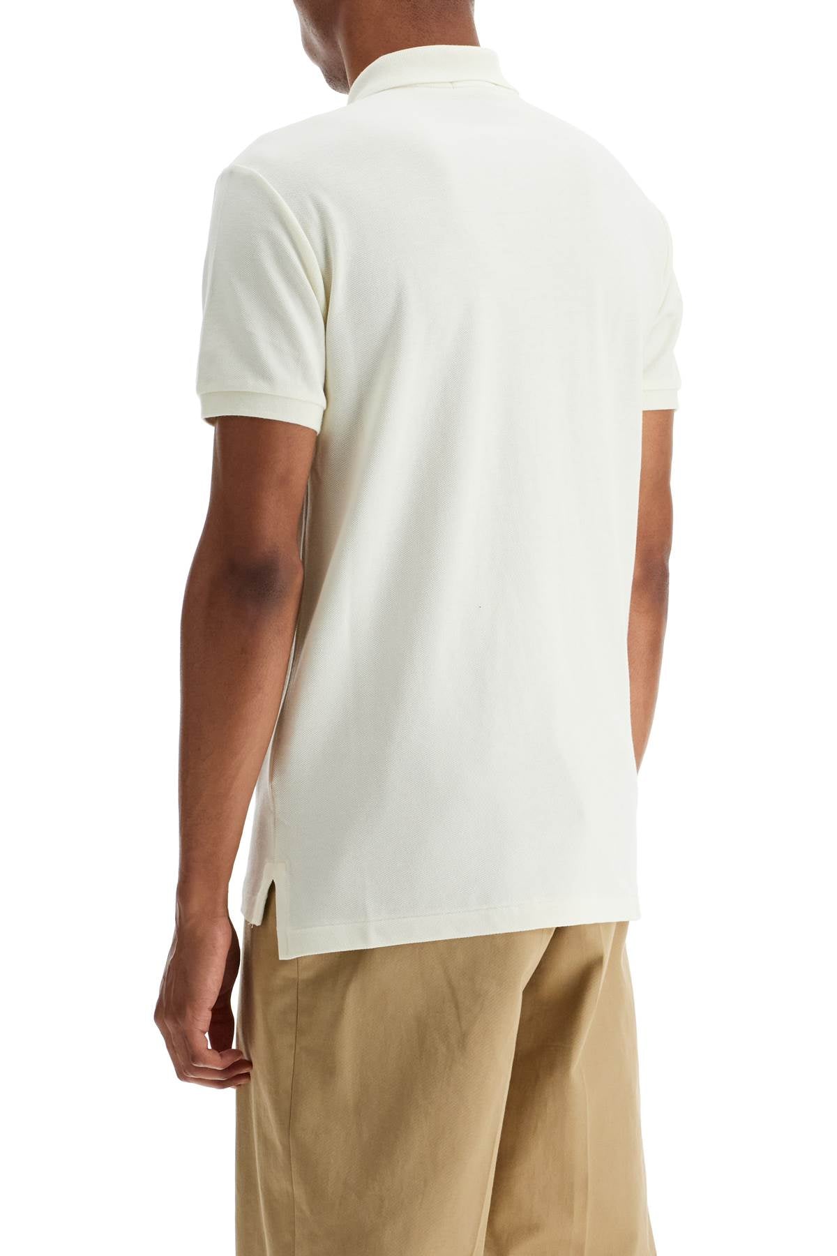 Short-sleeved Polo Shirt  - White