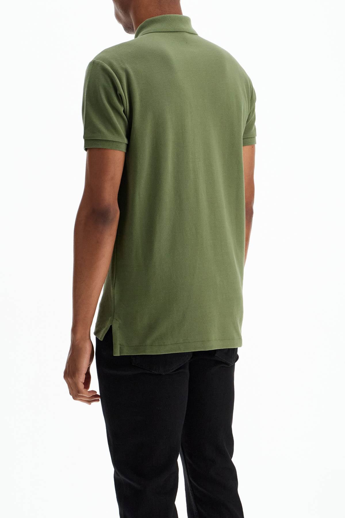 Short-sleeved Polo Shirt  - Green