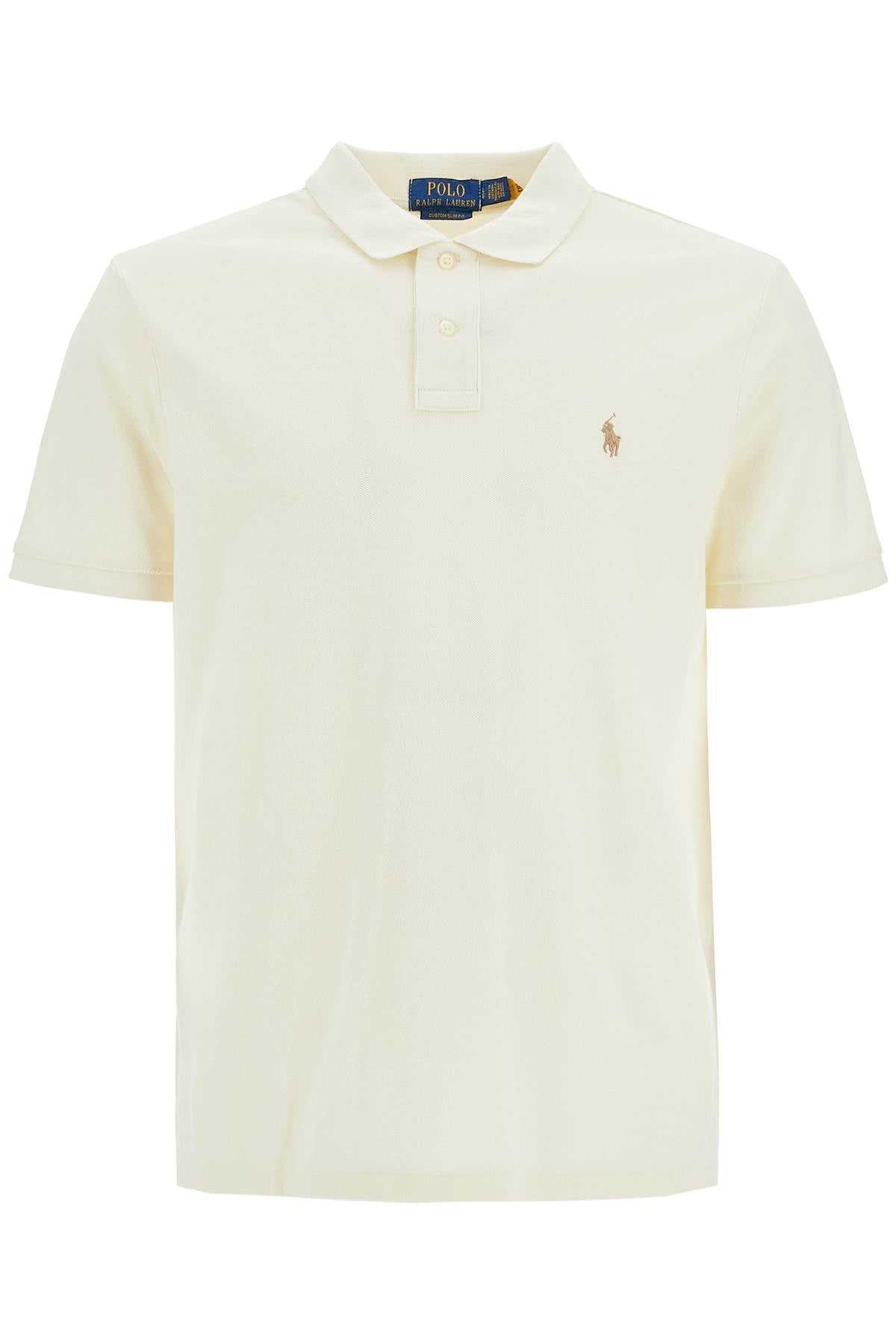 Polo Shirt With Embroidered Pony  - White