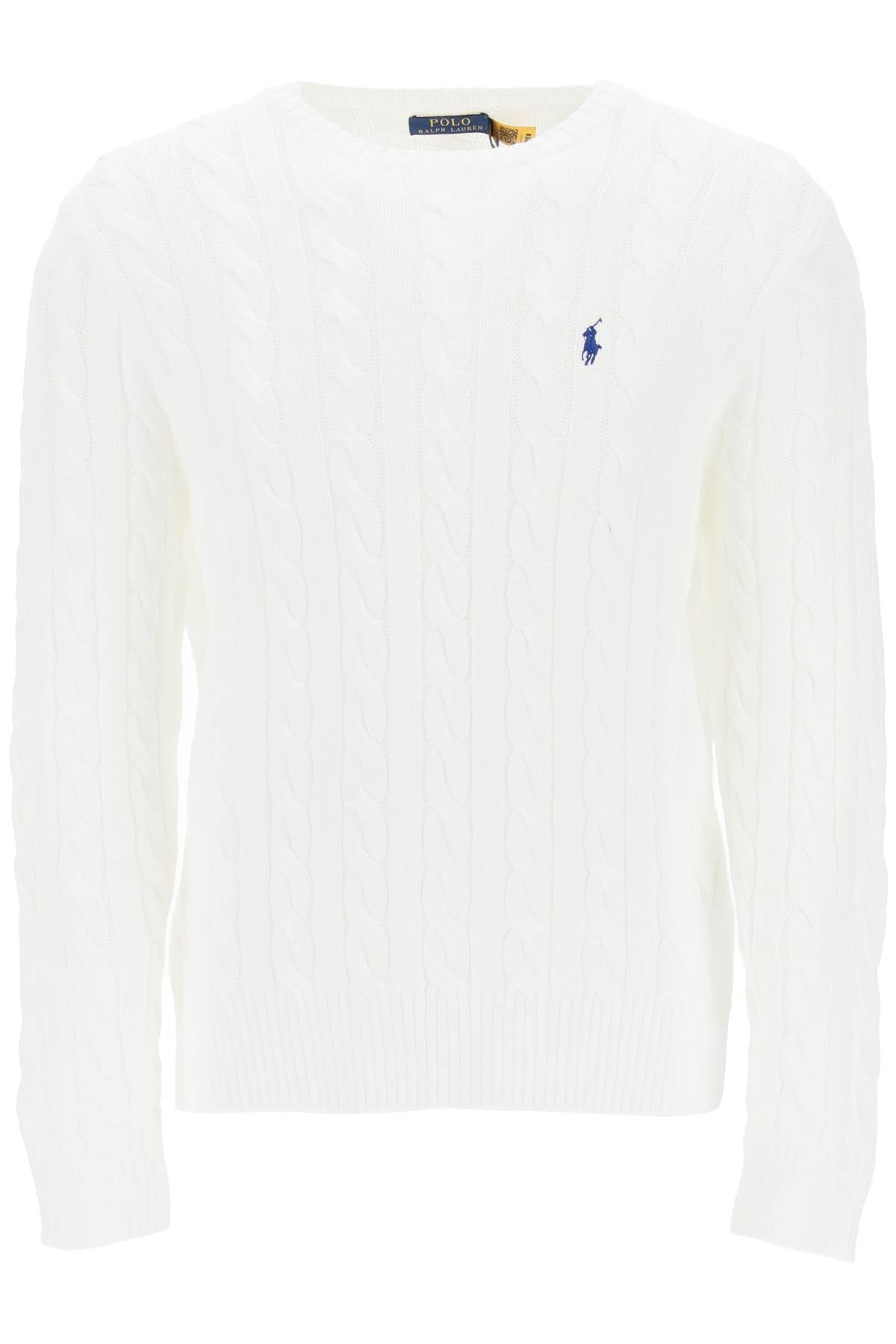 Cotton-knit Sweater  - White