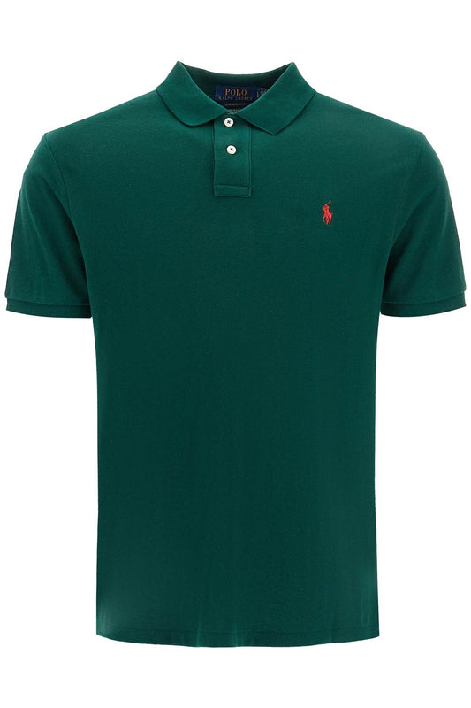 Custom Slim Fit Short Sleeve Polo Shirt  - Green